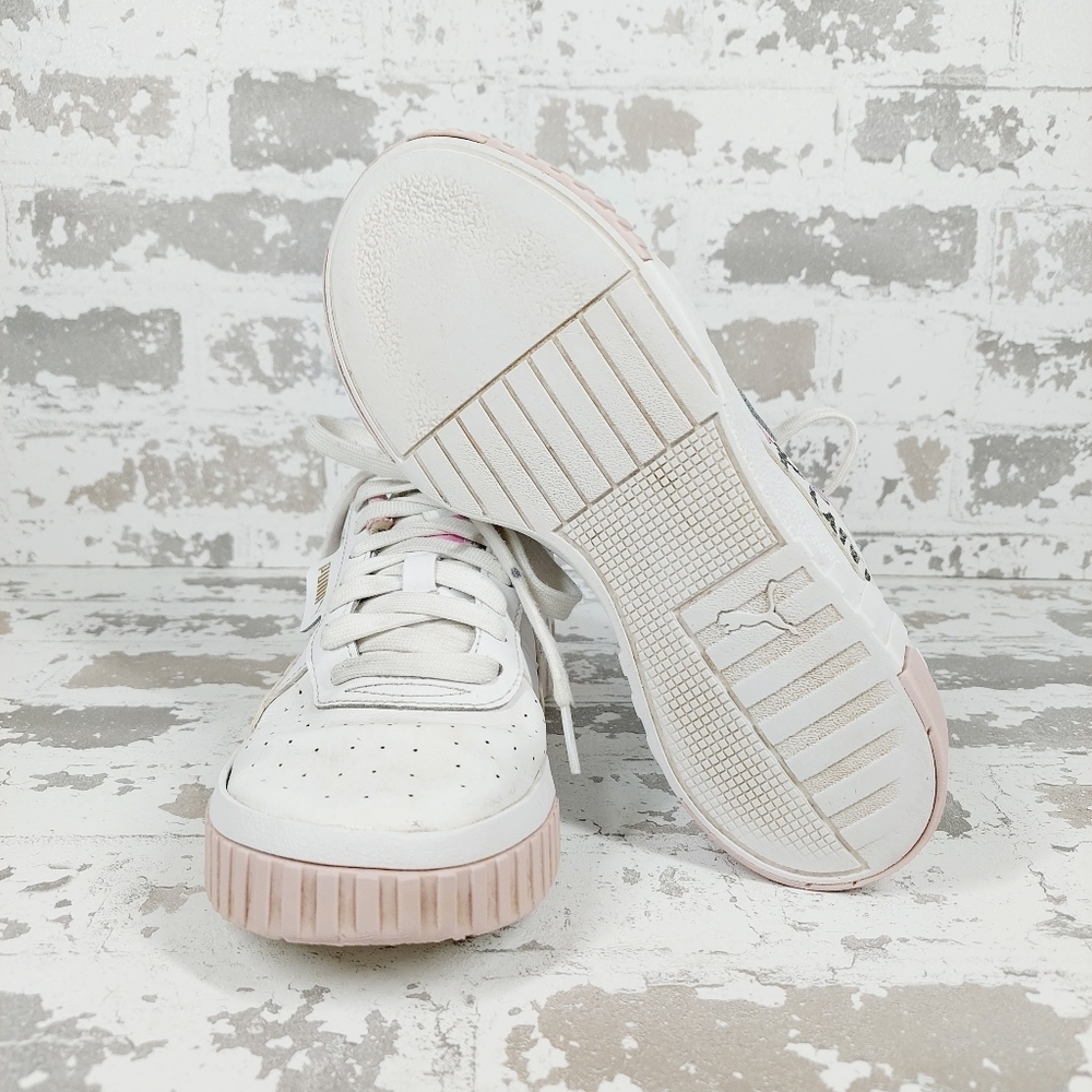 PUMA Cali Bouquet Women's Leather Walking Sneakers B79 - Picture 9 of 11